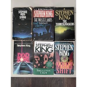 Vintage Stephen King Lot of 6‎ Paperback Books Various Titles Horror Reader Copy